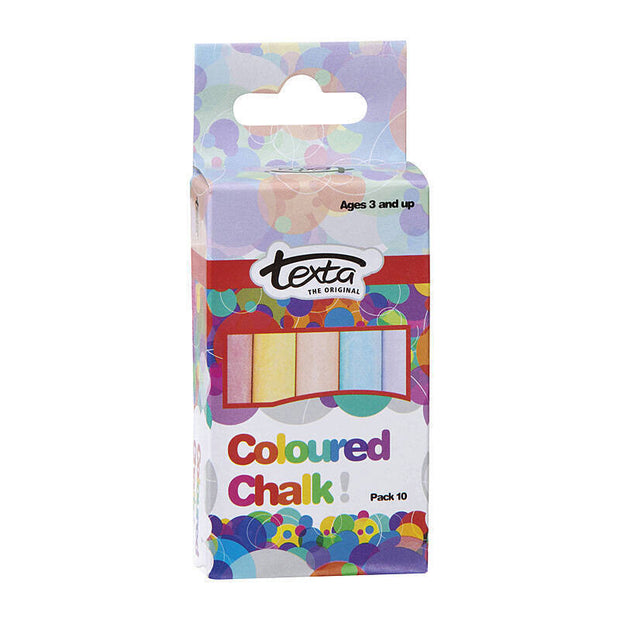 Texta Chalk Colours Pk10 Assorted