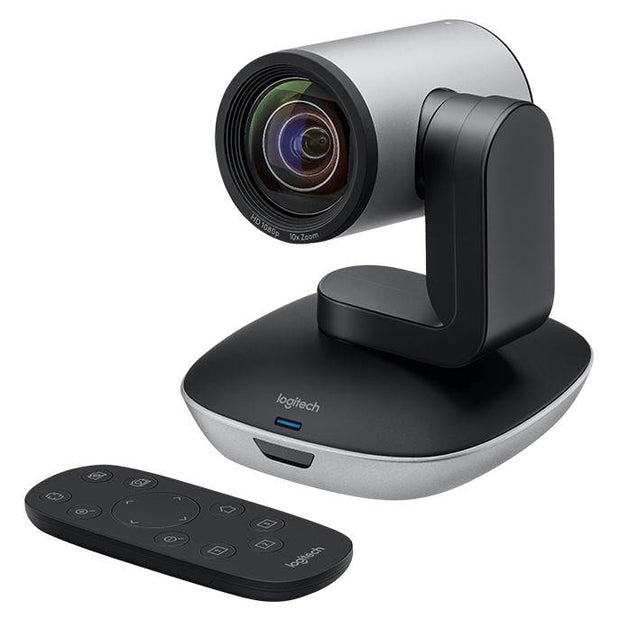 Logitech PTZ2: Full HD 1080p, 10x HD Zoom, Motorized pan/tilt, 90 view, IR Remote Control