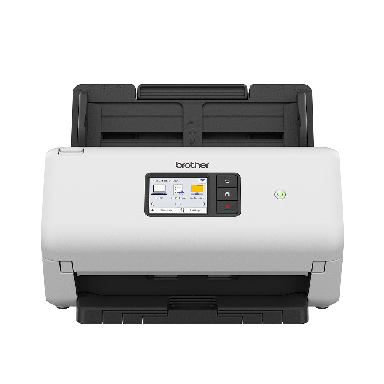 ADVANCED DOCUMENT SCANNER (40PPM) network scanner, w/ 7.1cm touchscreen LCD & WiFi (2.4G)
