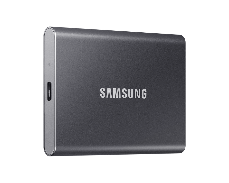 Portable SSD T7, 4TB, Titan Gray, USB3.2, Type-C, R/W(Max) 1,050MB/s, Aluminium Case, 3 Years Warranty