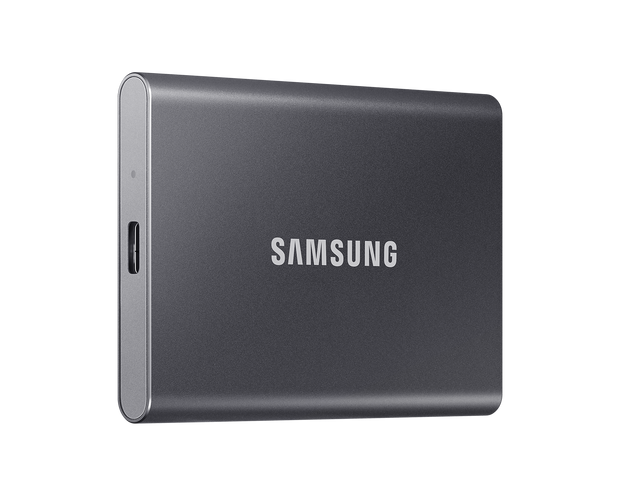 Portable SSD T7, 4TB, Titan Gray, USB3.2, Type-C, R/W(Max) 1,050MB/s, Aluminium Case, 3 Years Warranty