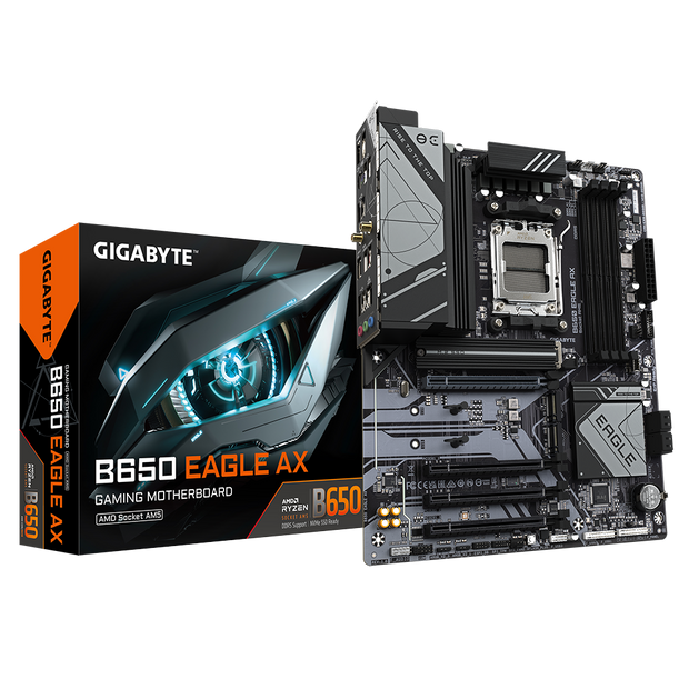 B650 EAGLE AX/AMD AM5/ATX/4x DDR5 up to 192GB/7600MHz/PCIe 4.0 x1 3.0 x1/M.2 x3