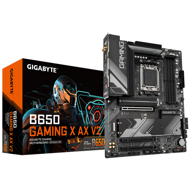 B650 GAMING X AX V2/AMD AM5/ATX/4x DDR5 up to 192GB/8000MHz/PCIe 4.0 x1 3.0 x1/M.2 x3