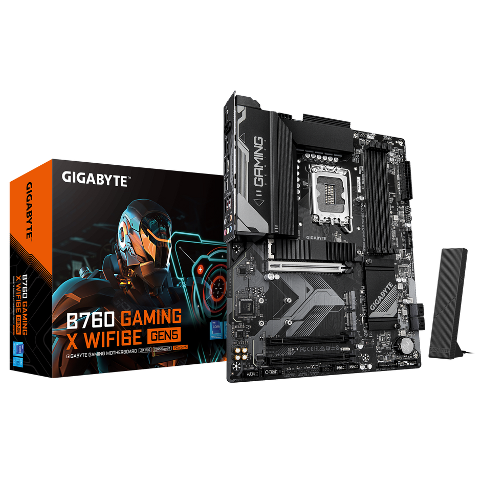 B760 GAMING X WIFI6E GEN5 Support 14th and 13th Gen. Intel Core Processors; 4 x DIMMs, Dual Channel DDR5