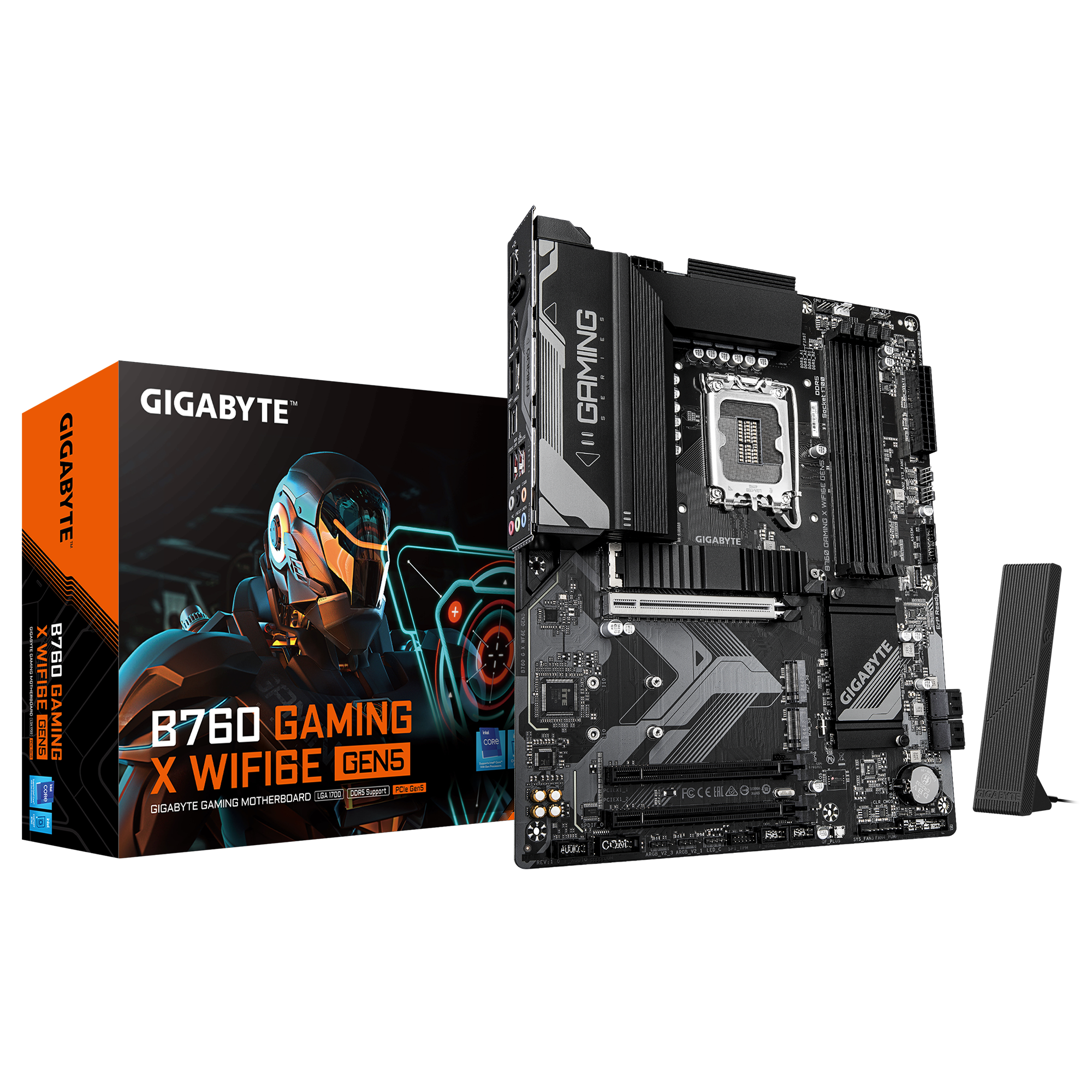B760 GAMING X WIFI6E GEN5 Support 14th and 13th Gen. Intel Core Processors; 4 x DIMMs, Dual Channel DDR5