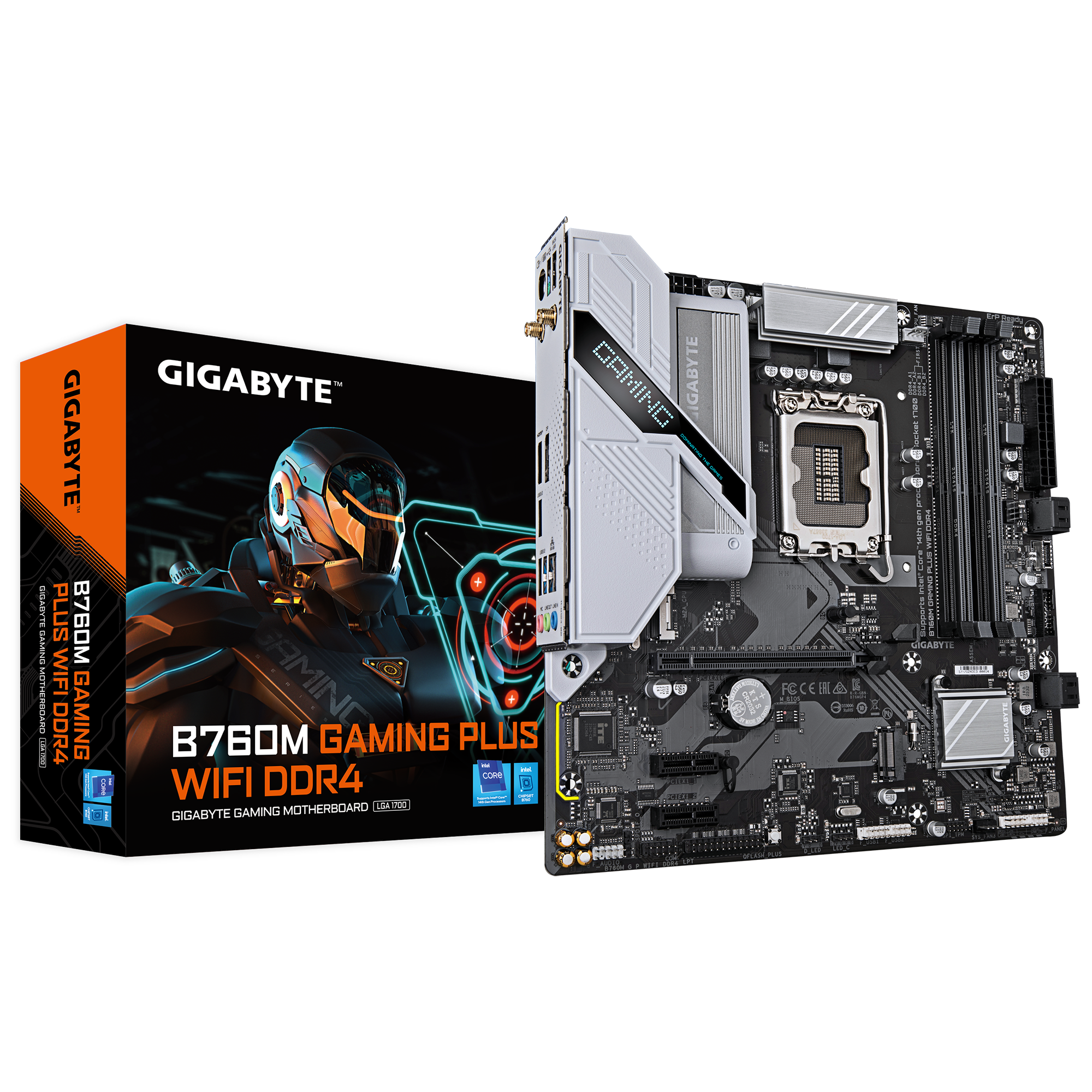B760M GAMING PLUS WIFI DDR4/INTEL LGA1700/MATX/4x DDR4 up to 128GB/5333MHz/PCIe 4.0 x1 3.0 x1/M.2 x2