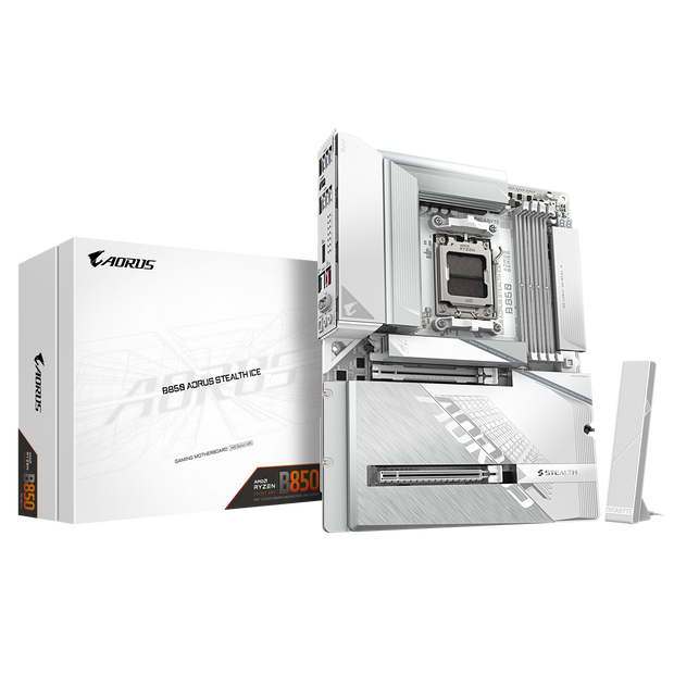 B850 A STEALTH ICE AMD AM5 B850/rev.1.0 ATX/RTL8922AE