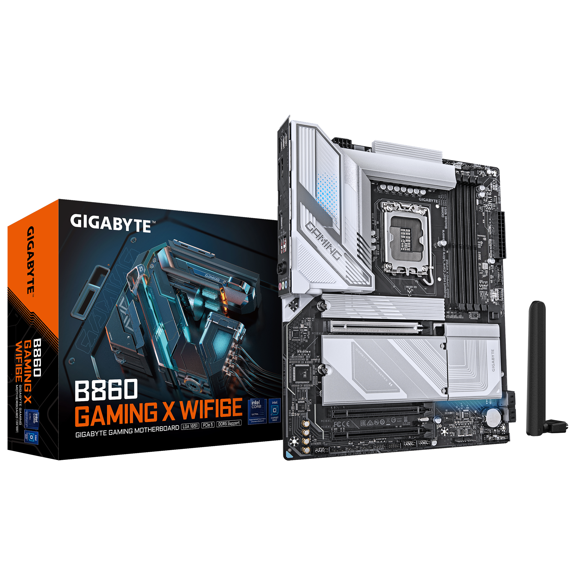 B860 GAMING X WIFI6E Motherboard; Intel Core Ultra processors (Series 2) Support; 4 x DIMMs, Dual Channel DDR5; with Intel B860 Express Chipset