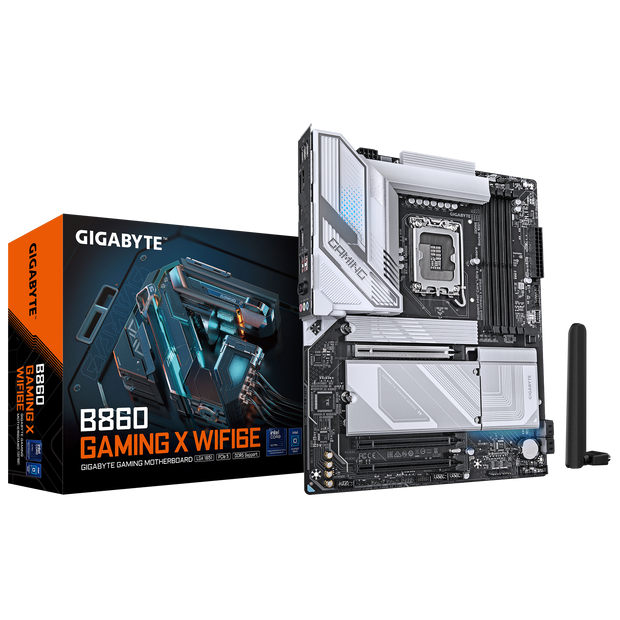 B860 GAMING X WIFI6E Motherboard; Intel Core Ultra processors (Series 2) Support; 4 x DIMMs, Dual Channel DDR5; with Intel B860 Express Chipset