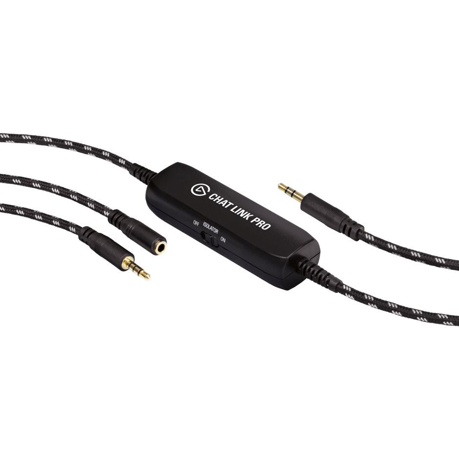 Elgato Chat Link Pro Audio Adapter, for PS5, PS4, Nintendo Switch, Capture Voice Chat, Gameplay Sound, Extra Long Cable