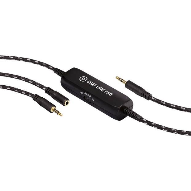 Elgato Chat Link Pro Audio Adapter, for PS5, PS4, Nintendo Switch, Capture Voice Chat, Gameplay Sound, Extra Long Cable