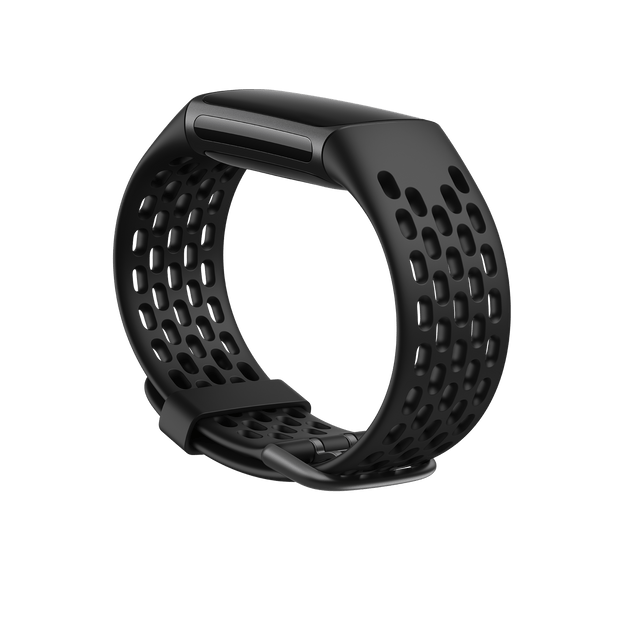FITBIT CHARGE 5,SPORT BAND,BLACK,LARGE