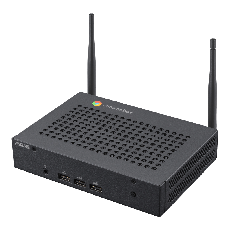 CF40 Fanless Chromebox - Celeron N4500, 8GB, 64GB eMMC, 5xUSB-A, 1xUSB-C, 2Xhdmi 4k, ChromeOS, 3YR OSS -  Not Compatible with Google Meets