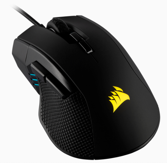 CORSAIR IRONCLAW RGB, FPS/MOBA Gaming Mouse, Black, Backlit RGB LED, 18000 DPI, Optical