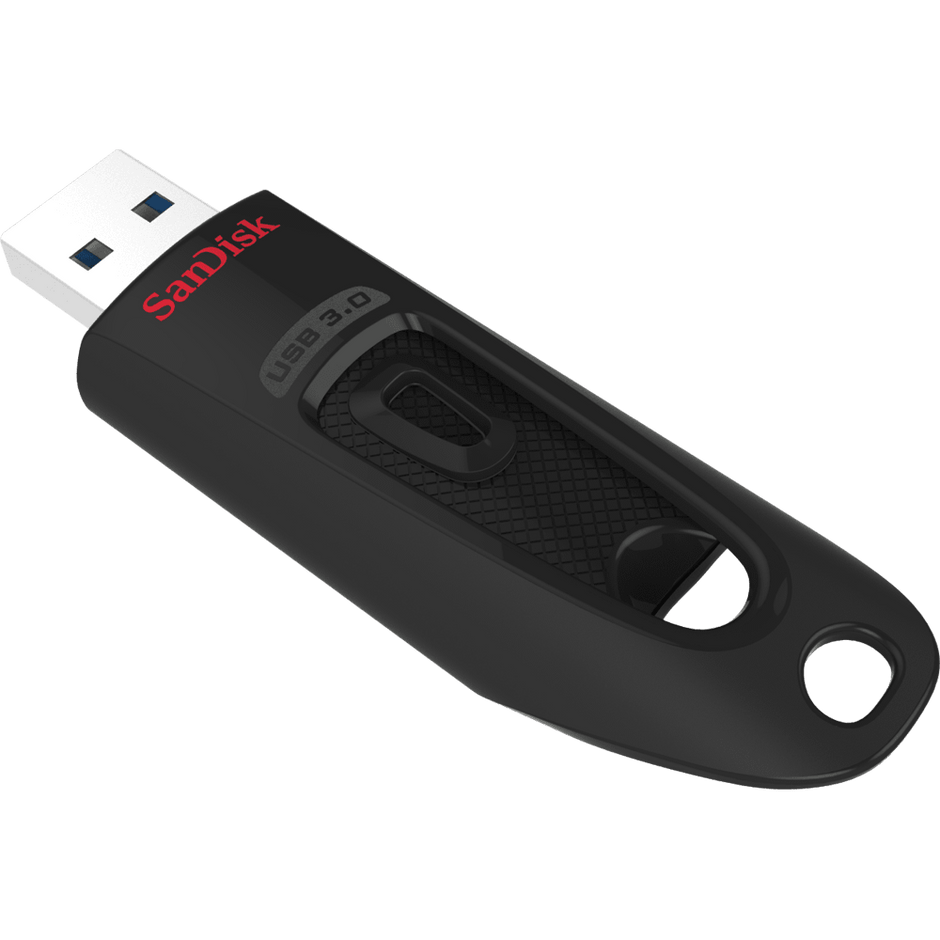 SanDisk Ultra USB 3.0 Flash Drive, CZ48 32GB, USB3.0, Blue, stylish sleek design, 5Y