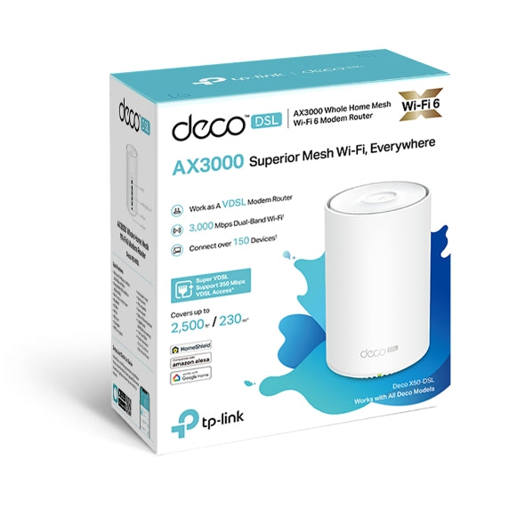 AX3000 Whole Home Mesh Wi-Fi 6 Modem Router