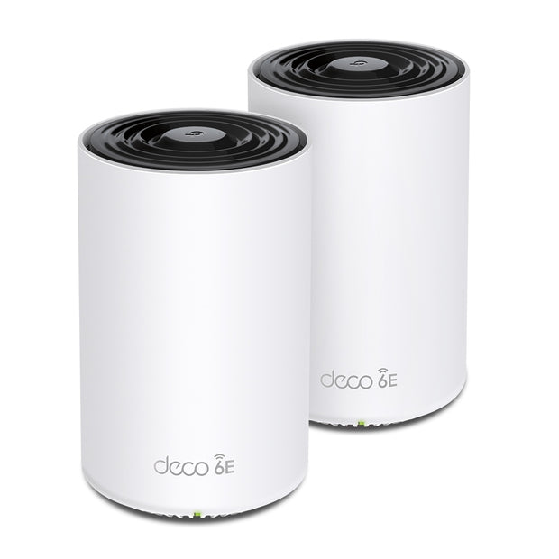 AXE5400 Whole Home Mesh Wi-Fi 6E System(Tri-Band), 3pck 574 Mbps at 2.4 GHz 2402 Mbps at 5 GHz 2402 Mbps at 6 GHz 4X Intrnl Ant, 3x Gigabit Ports (WAN