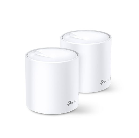 AX3000 Whole Home Mesh Wi-Fi 6 System, 2-pack 574 Mbps at 2.4 GHz 2402 Mbps at 5 GHz 2 Internal Antennas, 3 Gigabit Ports, 2 Streams and HE160 for 5GH
