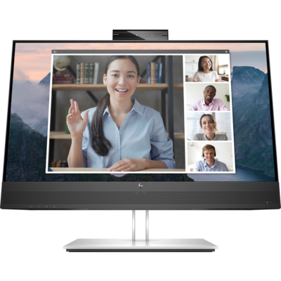 HP E24mv G4, 23.8" FHD IPS, EYE EASE, 16:9, 1920x1080, WEBCAM, SPEAKERS, VGA+DP+HDMI+USB, Tilt, Swivel, Pivot, Height, 3 Yrs