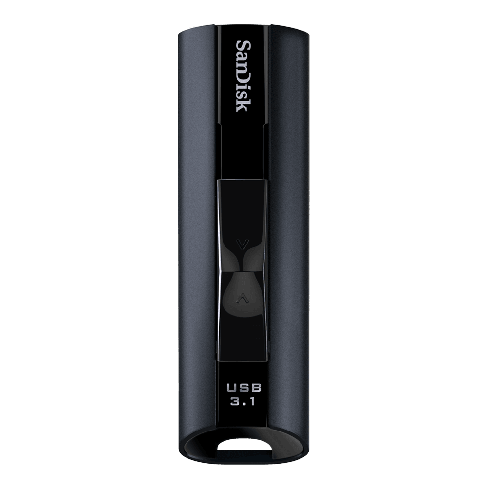 SanDisk Extreme Pro USB 3.1 Solid State Flash Drive, CZ880 128GB, USB3.0, Black, Sophisticated durable Aluminum Metal Casing, Lifetime Limited