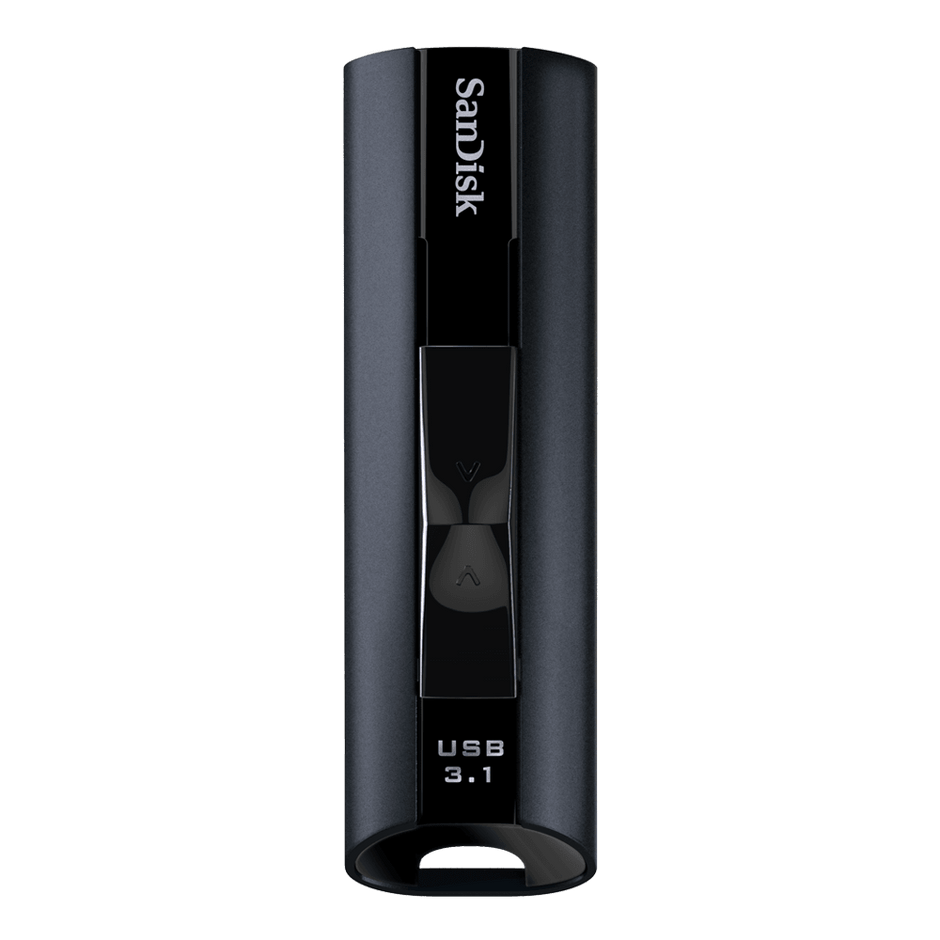 SanDisk Extreme Pro USB 3.1 Solid State Flash Drive, CZ880 256GB, USB3.0, Black, Sophisticated durable Aluminum Metal Casing, Lifetime Limited