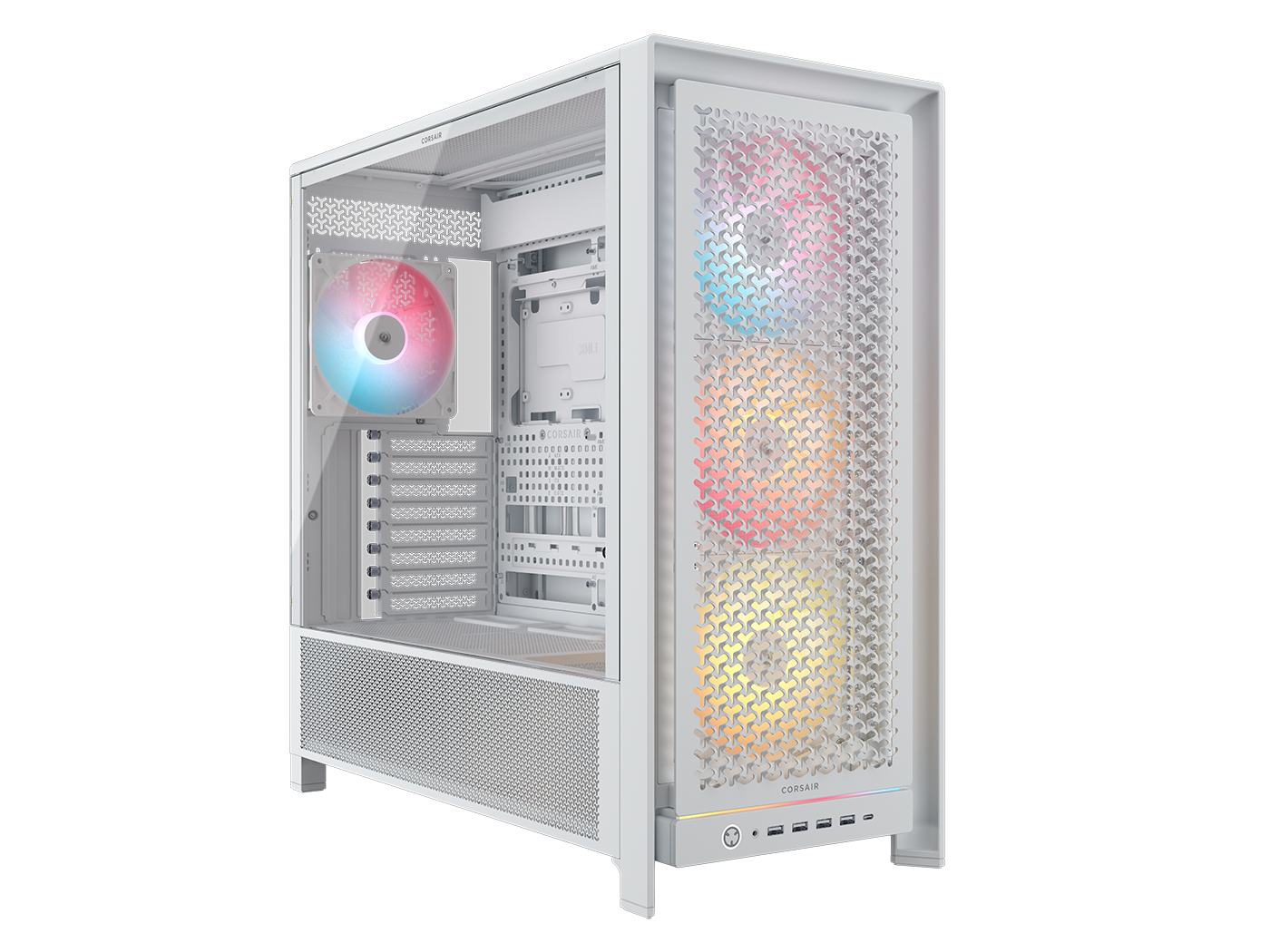 CORSAIR FRAME 5000D RS ARGB Modular Mid-Tower PC Case, White
