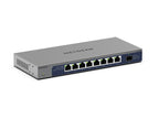 NETGEAR 8-port Gigabit Unmanaged Switch with 1 dedicated 10G SFP+ Port, ProSAFE Lifetime Warranty