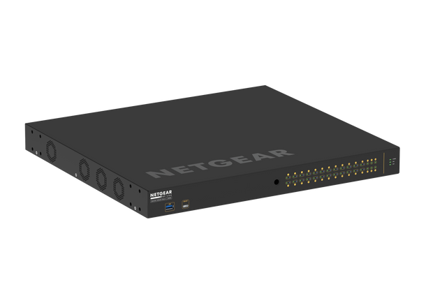 NETGEAR AV Line M4250-26G4F-PoE++ 24x1G Ultra90 PoE++  802.3bt 1,440W 2x1G and 4xSFP Managed Switch (GSM4230UP)