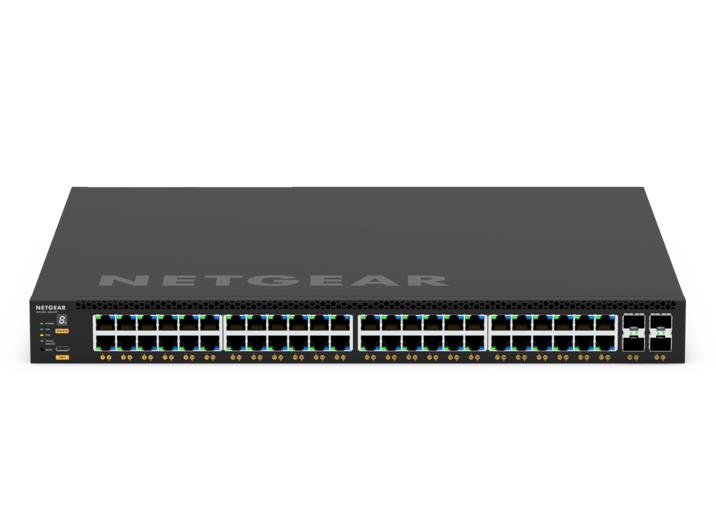 NETGEAR M4350-48G4XF 52-port Layer 3 Stackable Fully Managed Switch with 48 x 1G POE+ & 4 x 10GBASE-X SFP+, ProSAFE Lifetime Warranty (GSM4352)*NEW