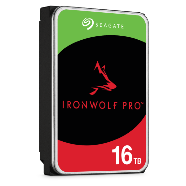 IronWolf Pro, NAS, 3.5" HDD, 16TB, SATA 6Gb/s, 7200RPM, 256MB Cache, 5 Years or 2.5M Hours MTBF Warranty
