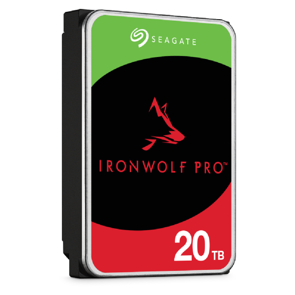 IronWolf Pro, NAS, 3.5" HDD, 20TB, SATA 6Gb/s, 7200RPM, 256MB Cache, 5 Years or 2.5M Hours MTBF Warranty