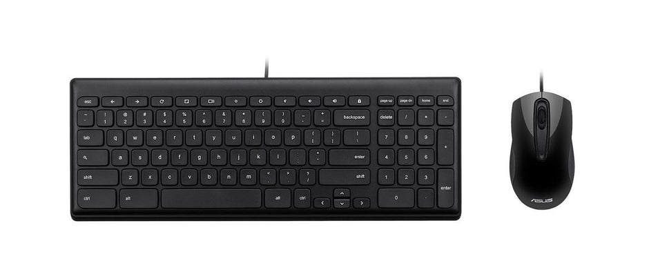 Asus Chrome Layout Wired Keyboard & Mouse Set