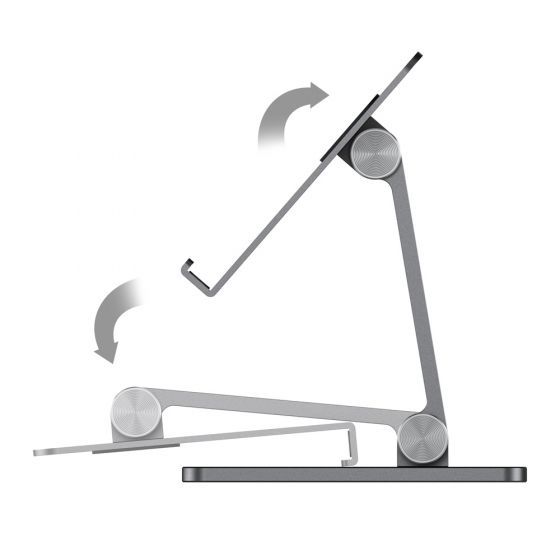 ALOGIC Edge Desktop Tablet Foldable Stand - Space Grey