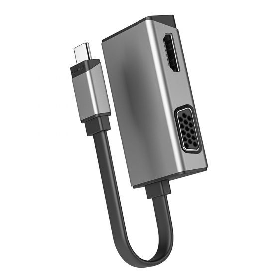 ALOGIC Ultra 2-in-1 USB-C to HDMI and VGA Adapter -Male to Female -4K 60Hz