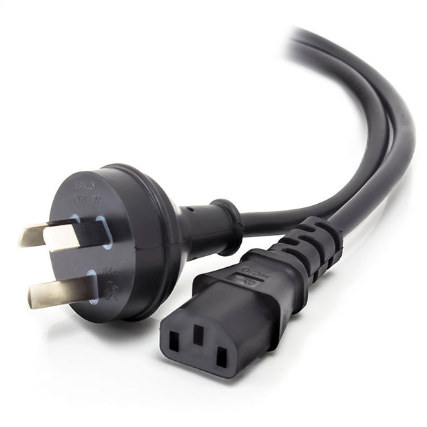 ALOGIC 0.5m Aus 3 Pin Mains Plug to IEC C13 - Male to Female