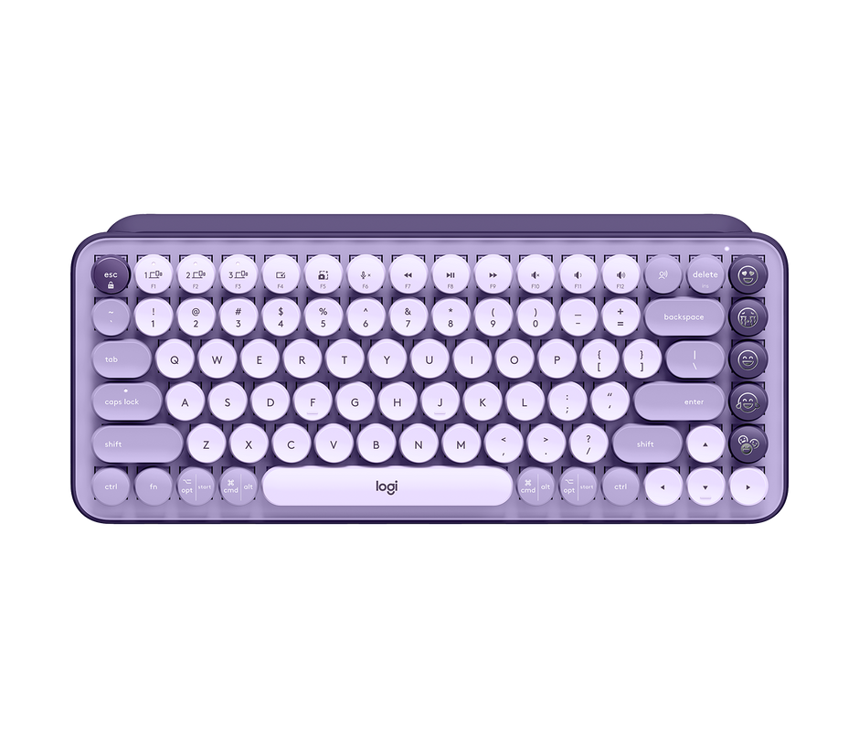POP Keys Wireless Mechanical KB With Emoji Keys - Cosmos Lavender