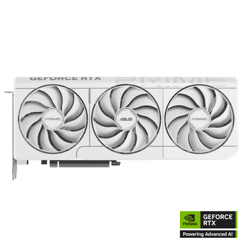 ASUS Prime GeForce RTX 5070 OC Edition 12GB WHITE GDDR7 boasts three Axial-tech fans for supreme cooling