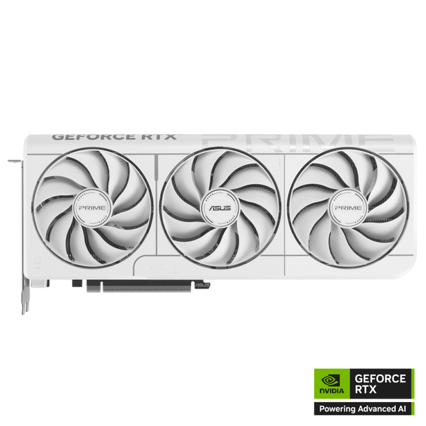 ASUS Prime GeForce RTX 5070 OC Edition 12GB WHITE GDDR7 boasts three Axial-tech fans for supreme cooling
