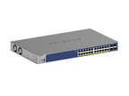 NETGEAR  24-Port Gigabit PoE+ Ethernet Smart Switch with 4 SFP+ Ports, 190W, Remote/Cloud management option with NETGEAR Insight (GS728TXPv3)