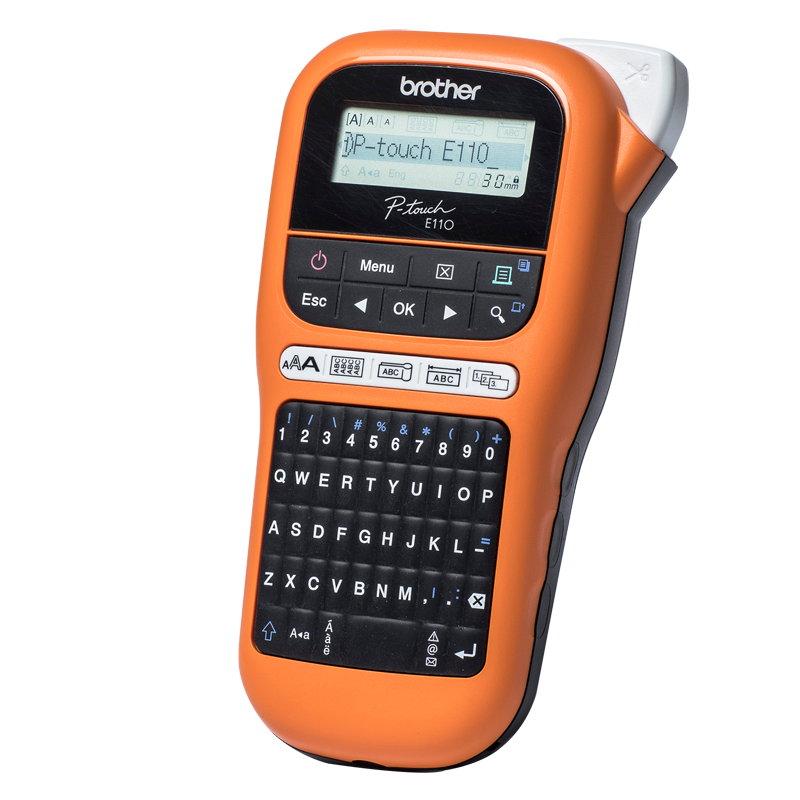 PORTABLE P TOUCH LABELLER SUITABLE FOR ELECTRICIANS/TRADESMEN 3.5-12MM TZE TAPE MODEL