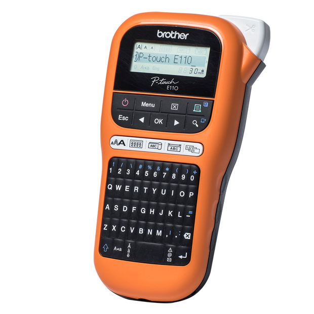 PORTABLE P TOUCH LABELLER SUITABLE FOR ELECTRICIANS/TRADESMEN 3.5-12MM TZE TAPE MODEL