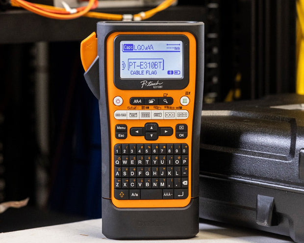 *NEW* INDUSTRIAL LABELLING MACHINE FOR ELECTRICAL/DATACOM W/ BLUETOOTH CONNECTION UP TO 18MM TZE TAPE (replacing PT-E300VP)