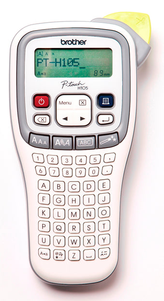 WHITE,GRAY ACCENT HANDHELD LABELLER, 3.5-12MM TZE TAPE MODEL