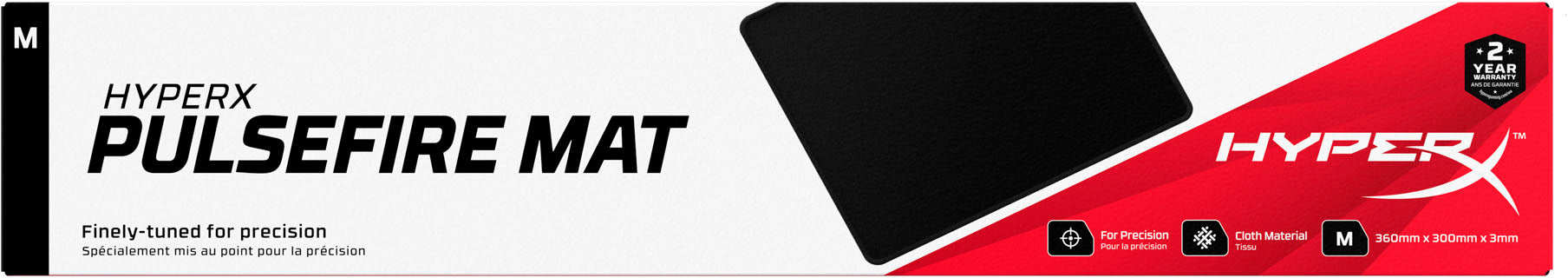 HyperX Pulsefire Mat - Gaming Mouse Pad - Cloth (M)