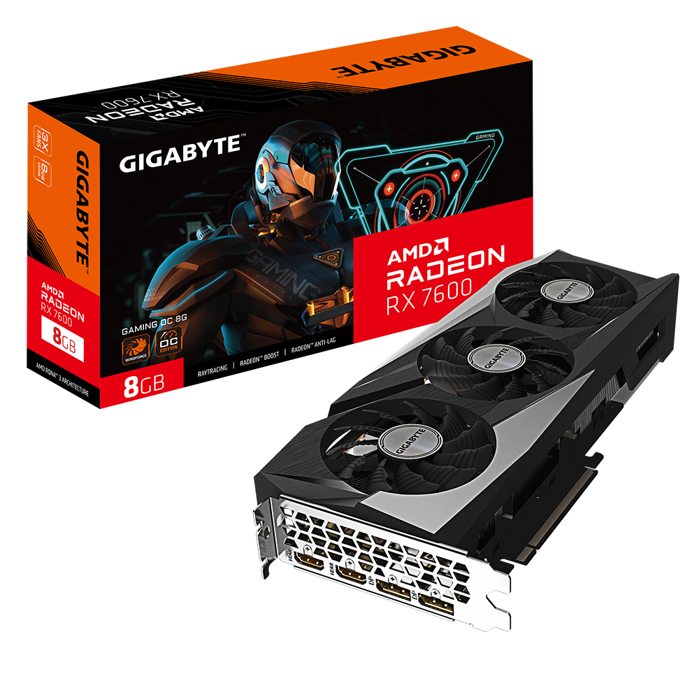 AMD Radeon RX 7600 8GB GDDR6 128 bit/2355-2755MHz/DisplayPort 1.4a x2 HDMI 2.1a x2