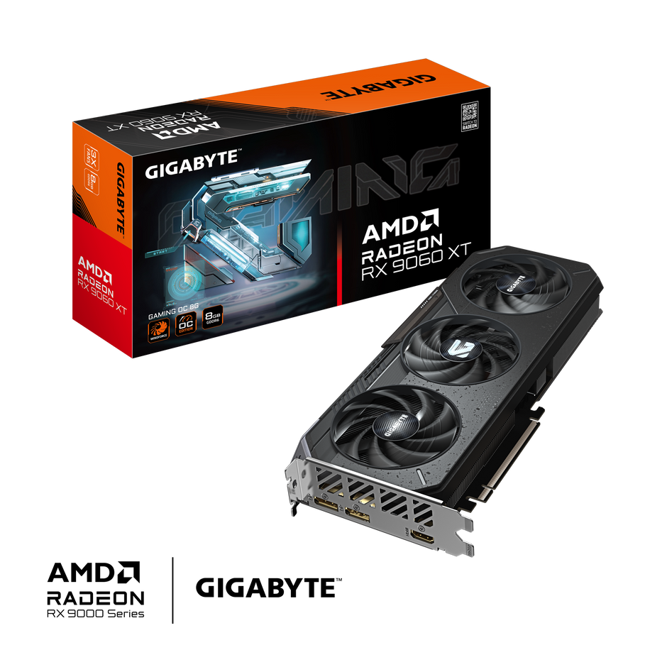 Radeon RX 9060 XT GAMING 8G; Memory Bus 128 bit; DisplayPort 2.1a x2 HDMI 2.1b x1
