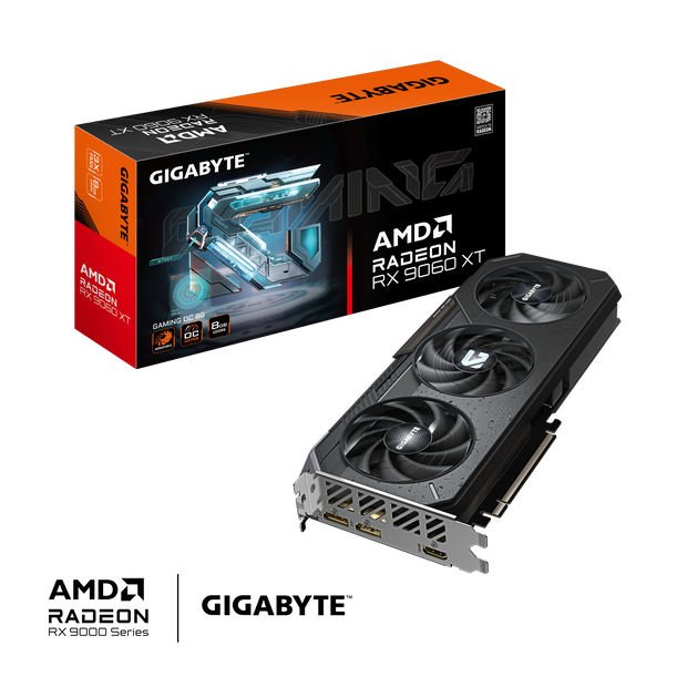 Radeon RX 9060 XT GAMING 8G; Memory Bus 128 bit; DisplayPort 2.1a x2 HDMI 2.1b x1