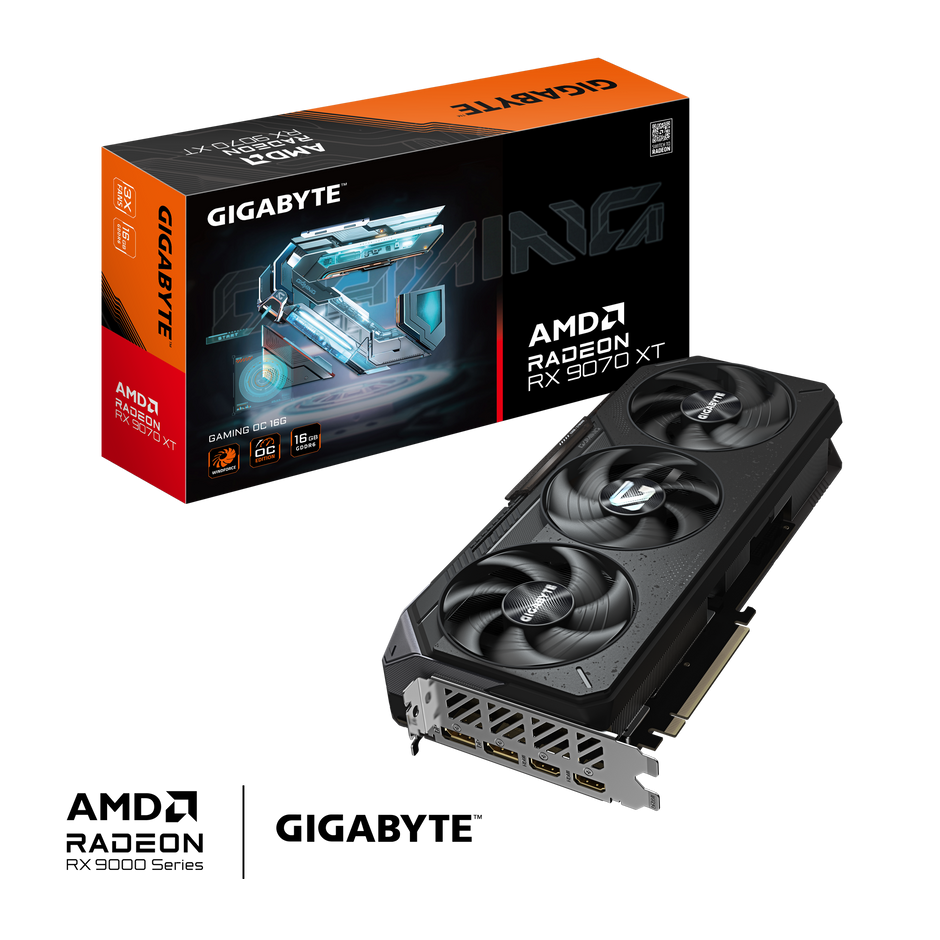 Radeon RX 9070 XT GAMING OC 16G; Memory Type GDDR6; 256 bit; Digital max resolution 7680x4320; Boost Clock: up to 3060 MHz; Game Clock 2520 MHz