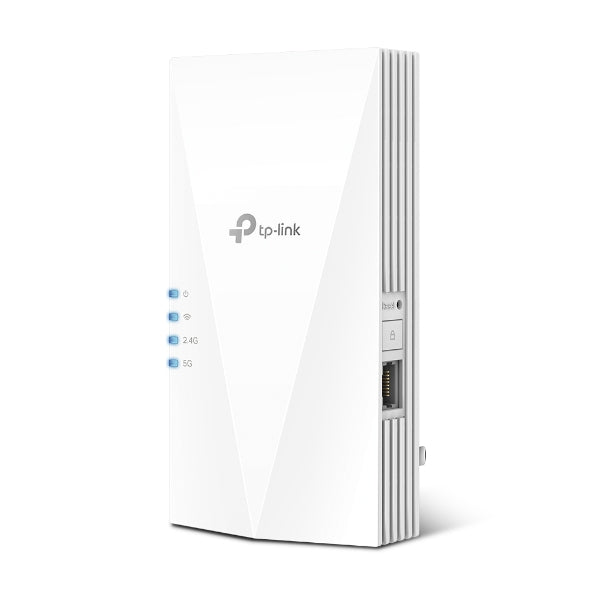 AX3000 Mesh WiFi 6 Extender, Separates 5 GHz (2402 Mbps) and 2.4 GHz (574 Mbps) WiFi bands for faster speeds and greater capacity with the latest tech