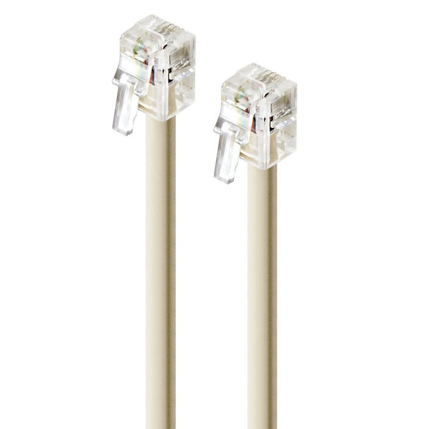 10m RJ12 Telephone Cables/6P6C  Male to Male
